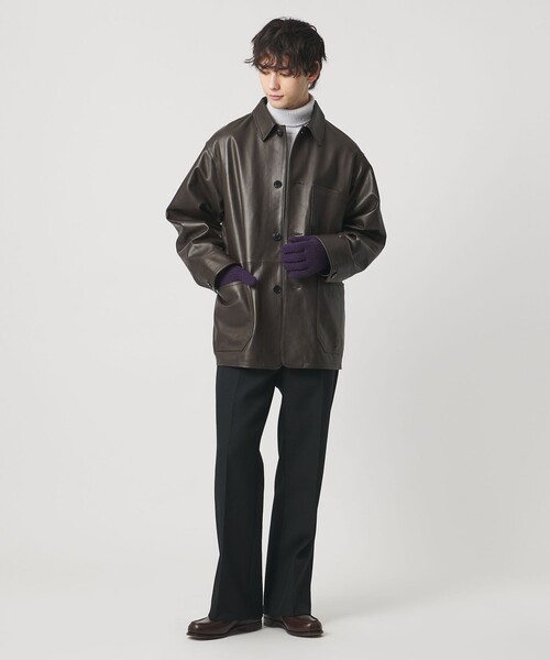 UNITED ARROWS（ユナイテッドアローズ）の「ニット グローブ（手袋・メンズ・ブラック/ダークブラウン/パープル/オレンジ・FREE）」の21枚目の写真