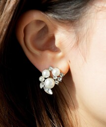 ANY SIS（エニィスィス）の「パール調ジュエル イヤリング（イヤリング）」