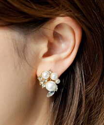 ANY SIS（エニィスィス）の「パール調ジュエル イヤリング（イヤリング）」