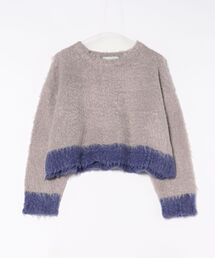 Scrap Book | 【CYAN TOKYO】配色カーリーショートニット(ニット/セーター)