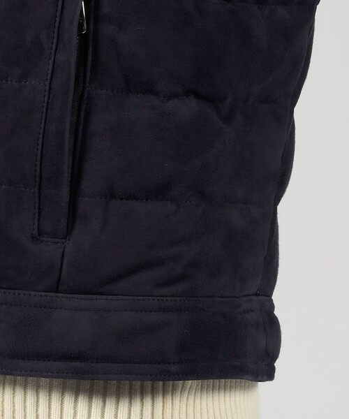 EMMETI(エンメティ)の「【別注】EMMETI JURI スエード ダウンベスト(ダウンジャケット/コート・メンズ・ネイビー/ブラック・M/S)」の10枚目の写真