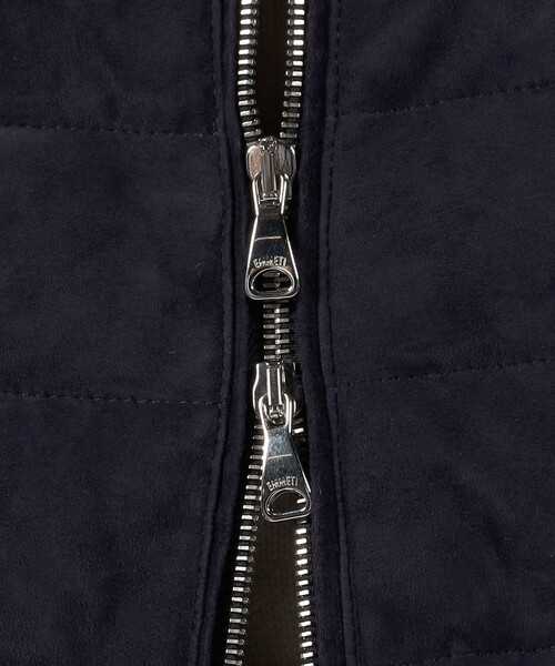 EMMETI(エンメティ)の「【別注】EMMETI JURI スエード ダウンベスト(ダウンジャケット/コート・メンズ・ネイビー/ブラック・M/S)」の7枚目の写真