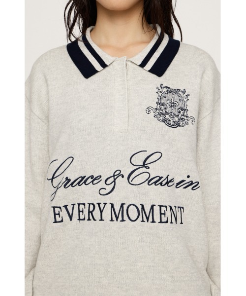 SLY（スライ）の「OVER SIZE JQ TOPS オーバーサイズ ジャガードトップス 秋服 冬服（ニット/セーター・レディース・ライトブルー/ライトイエロー/ブラウン系その他2/杢グレー・FREE）」の10枚目の写真