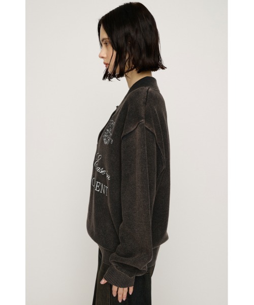 SLY（スライ）の「OVER SIZE JQ TOPS オーバーサイズ ジャガードトップス 秋服 冬服（ニット/セーター・レディース・ライトブルー/ライトイエロー/ブラウン系その他2/杢グレー・FREE）」の14枚目の写真