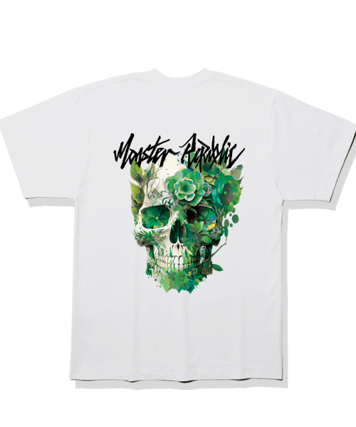 MONSTER REPUBLIC(モンスターリパブリック)の「メイビスカル ミックスグリーンTシャツ ホワイト(Tシャツ/カットソー・レディース・その他・MEDIUM/SMALL/X-LARGE/LARGE)」の1枚目の写真