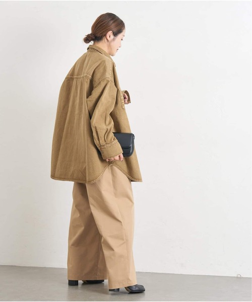 JOURNAL STANDARD（ジャーナルスタンダード）の「《追加4》ライトオンスデニムシャツ（シャツ/ブラウス・レディース・キャメル・FREE）」の5枚目の写真