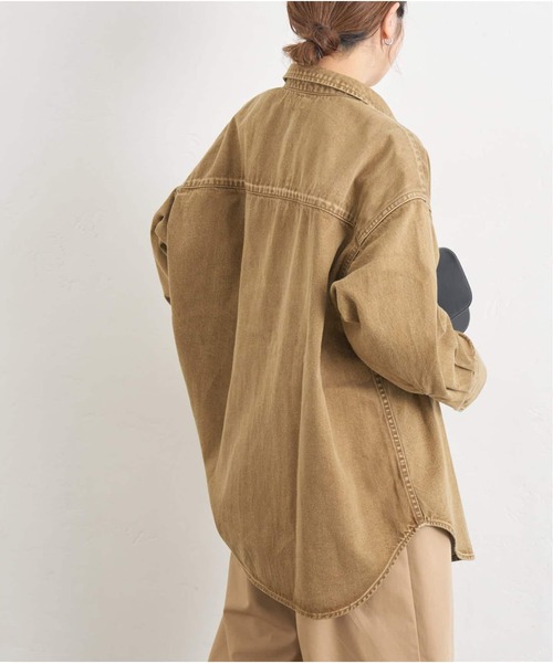 JOURNAL STANDARD（ジャーナルスタンダード）の「《追加4》ライトオンスデニムシャツ（シャツ/ブラウス・レディース・キャメル・FREE）」の7枚目の写真