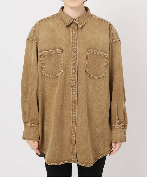 JOURNAL STANDARD（ジャーナルスタンダード）の「《追加4》ライトオンスデニムシャツ（シャツ/ブラウス・レディース・キャメル・FREE）」の15枚目の写真