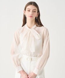 ANAYI（アナイ）の「ランダムドットプリントシャーリングブラウス