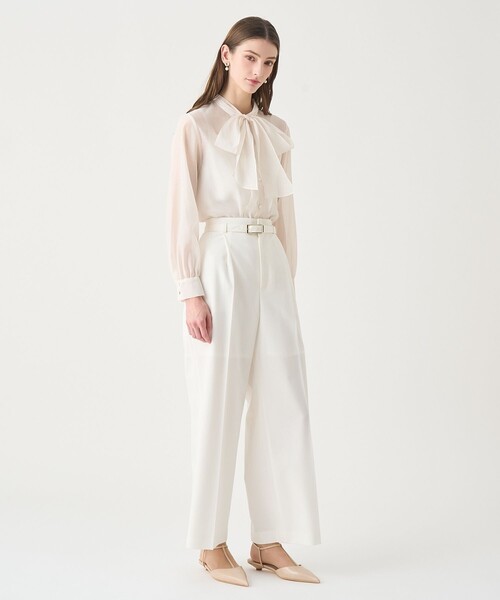 ANAYI(アナイ)の「【Eternal Line 2026】シアーオーガンボウタイ ブラウス(シャツ/ブラウス・レディース・コーラル/ネイビー/ミント/ホワイト・36/38)」の15枚目の写真