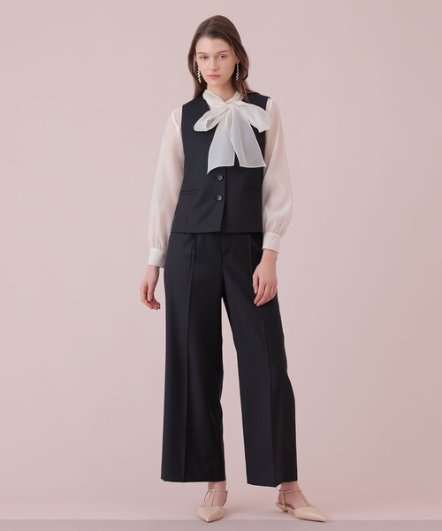 ANAYI(アナイ)の「【Eternal Line 2026】シアーオーガンボウタイ ブラウス(シャツ/ブラウス・レディース・コーラル/ネイビー/ミント/ホワイト・36/38)」の17枚目の写真