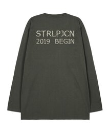エイピースタジオ ビギン オーバーサイズ ロングスリーブTシャツ_カーキ