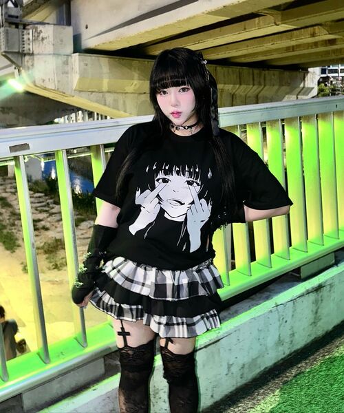 LAUGHER(ラファー)の「キコTシャツ - ブラック(Tシャツ/カットソー・レディース・ブラック・LARGE/MEDIUM/X-LARGE)」の6枚目の写真