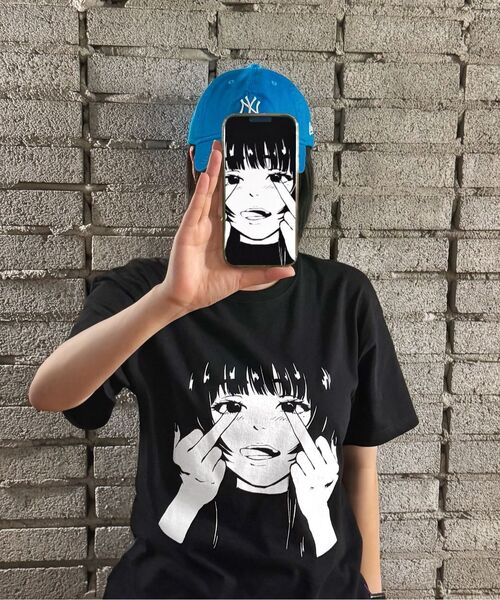 LAUGHER(ラファー)の「キコTシャツ - ブラック(Tシャツ/カットソー・レディース・ブラック・LARGE/MEDIUM/X-LARGE)」の12枚目の写真
