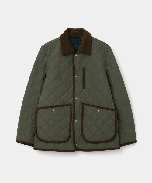 UNIFORM BRIDGE(ユニフォームブリッジ)の「quilted hunting jacket olive(ダウンジャケット/コート・メンズ・その他・SMALL/MEDIUM/LARGE/X-LARGE/XX-LARGE/X-SMALL)」の1枚目の写真