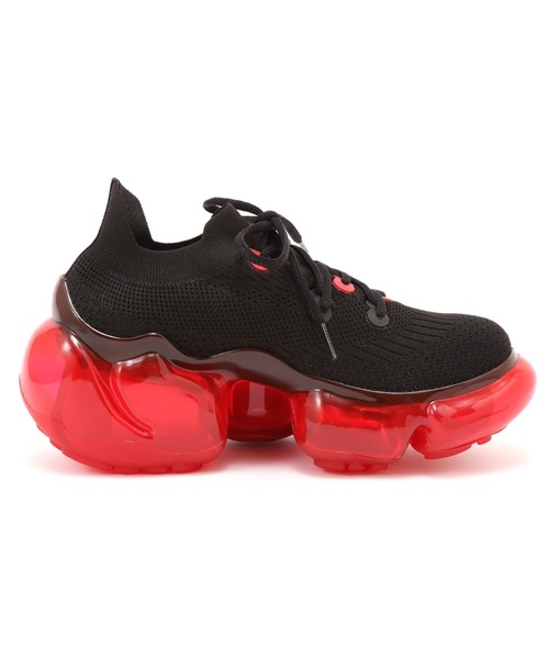 grounds(グラウンズ)の「grounds / グラウンズ / 別注MOOPIE EL/RF/RED(2026ss MODEL)(スニーカー・メンズ・レッド・44/40/38/39/41/42/43/37)」の4枚目の写真