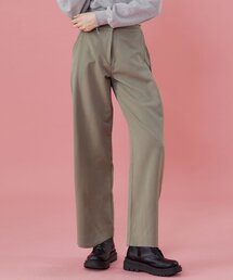 KOLEAT（コレット）の「ハイウエストロングセミワイドバンディングスラックスパンツ【オリーブ】（スラックス）」
