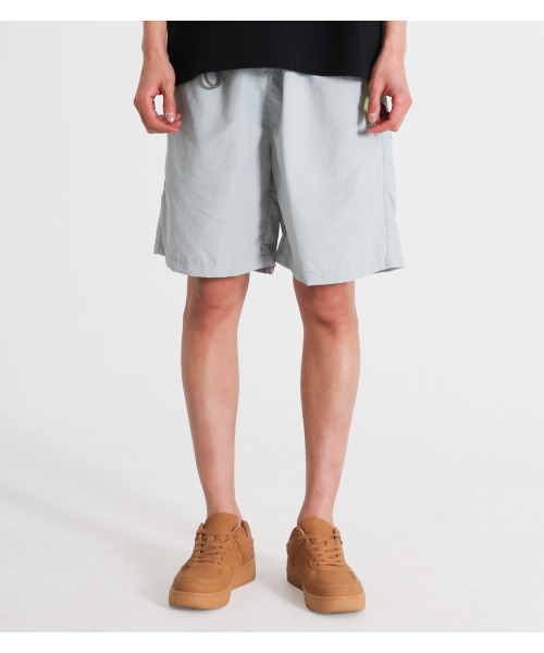 セール】ポイントジッパーナイロンバンディングショートパンツ（スカイ