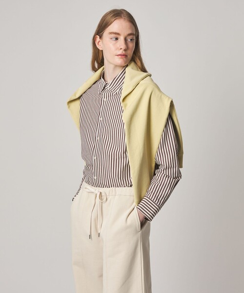 Steven Alan＞コットン キュプラ ストライプ シャツ（シャツ/ブラウス