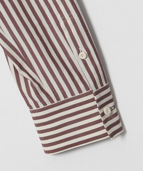 Steven Alan＞コットン キュプラ ストライプ シャツ（シャツ/ブラウス
