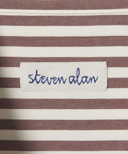 Steven Alan（スティーブンアラン）の「＜Steven Alan＞コットン キュプラ ストライプ シャツ（シャツ/ブラウス・レディース・ブラウン/ネイビー・S/M）」の19枚目の写真