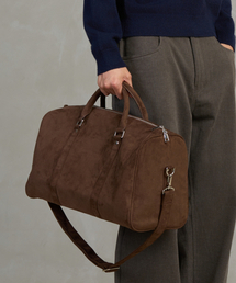 HYOJI（ヒョージ）の「スエードボストンバッグ（ブラウン）（ボストンバッグ）」