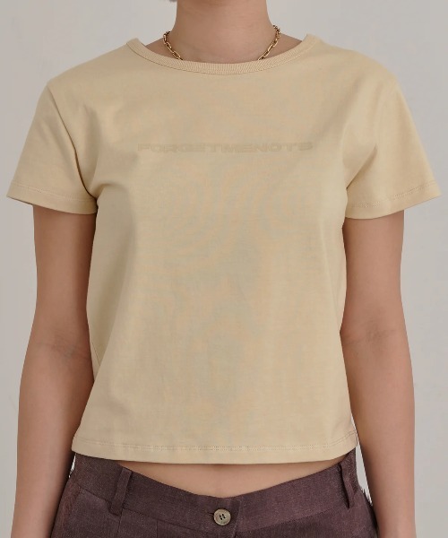 forget-me-nots(フォーゲットミーノッツ)の「KIDS TEE FMN-25SS-CS-003(Tシャツ/カットソー・レディース・イエロー/ホワイト・FREE)」の1枚目の写真