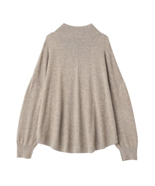 YECCA VECCA（イェッカヴェッカ）の「裾ラメMIXラウンドヘムニット（ニット/セーター・レディース・チャコールグレー/ブルー/グレイッシュベージュ・FREE）」の7枚目の写真