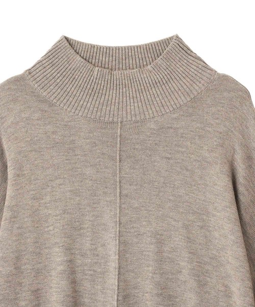 YECCA VECCA（イェッカヴェッカ）の「裾ラメMIXラウンドヘムニット（ニット/セーター・レディース・チャコールグレー/ブルー/グレイッシュベージュ・FREE）」の9枚目の写真