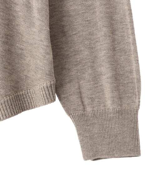 YECCA VECCA（イェッカヴェッカ）の「裾ラメMIXラウンドヘムニット（ニット/セーター・レディース・チャコールグレー/ブルー/グレイッシュベージュ・FREE）」の10枚目の写真