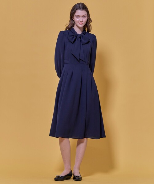 TOCCA（トッカ）の「PROMISE RIBBON ROSETTE ドレス（ワンピース・レディース・イエロー系/ライトグリーン系/ネイビー系・0/2/4/6）」の9枚目の写真