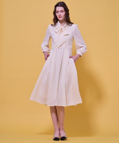 TOCCA（トッカ）の「PROMISE RIBBON ROSETTE ドレス（ワンピース・レディース・イエロー系/ライトグリーン系/ネイビー系・0/2/4/6）」の18枚目の写真