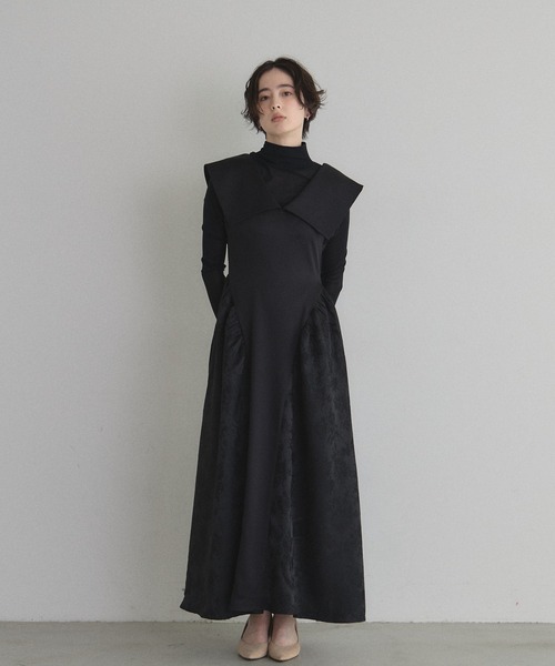 &. NOSTALGIA(アンドドットノスタルジア)の「ETHEREAL LINE DRESS(ワンピース・レディース・ブラック・M)」の9枚目の写真