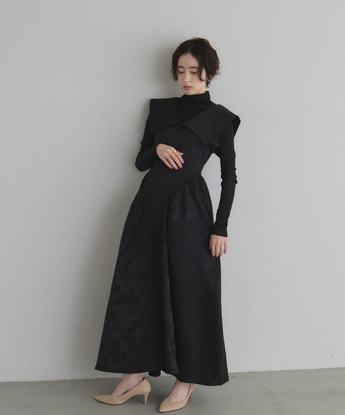 &. NOSTALGIA(アンドドットノスタルジア)の「ETHEREAL LINE DRESS(ワンピース・レディース・ブラック・M)」の10枚目の写真