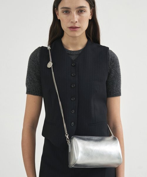 ANODDS(アンオズ)の「PIDI chain leather mini bag 5 color(ショルダーバッグ・レディース・ブラック/ブラウン/シルバー/アイボリー/シルバーグレー・FREE)」の10枚目の写真