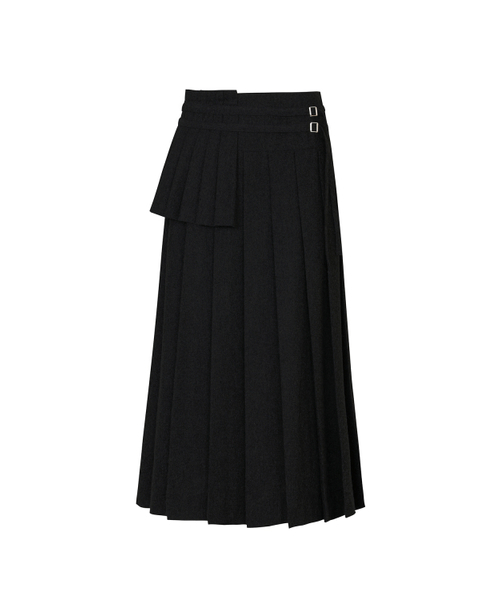 PAIN OR PLEASURE(ペインオアプレジャー)の「LAYERED PLEATS SKIRT black(スカート・レディース・その他・ONE SIZE)」の1枚目の写真