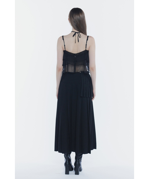 PAIN OR PLEASURE(ペインオアプレジャー)の「LAYERED PLEATS SKIRT black(スカート・レディース・その他・ONE SIZE)」の3枚目の写真