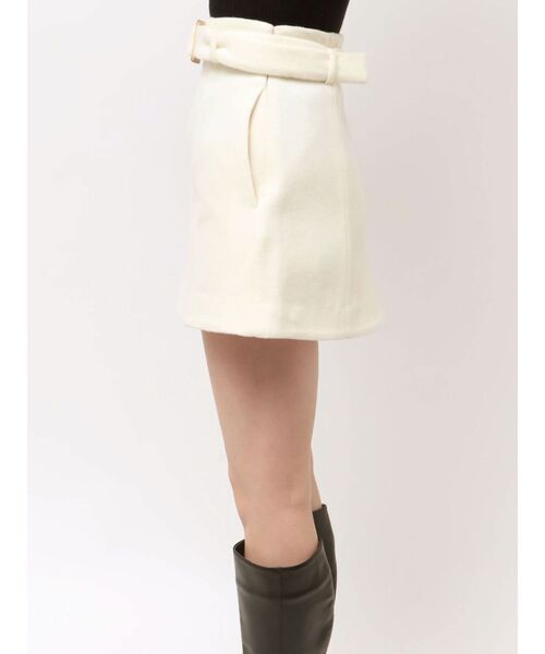 MERCURYDUO(マーキュリーデュオ)の「【セットアップ着用可】ウールベルテッドミニスカート(スカート・レディース・ベビーピンク/アイボリー・SMALL/MEDIUM)」の6枚目の写真