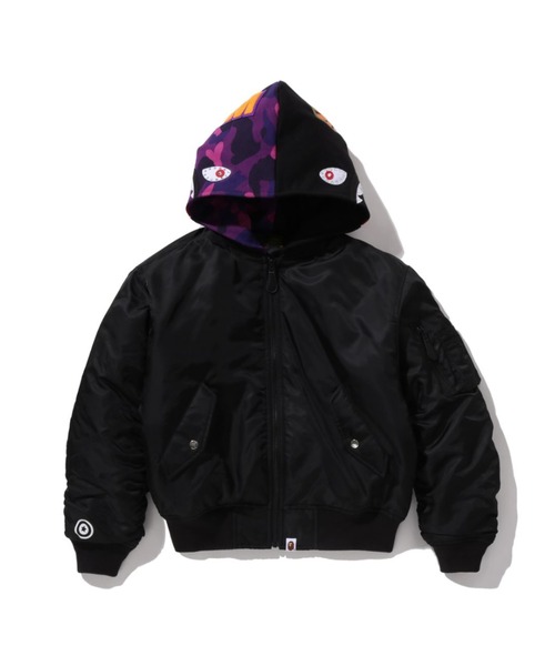 A BATHING APE｜ア ベイシング エイプのMA-1（ブラック/黒色系・フード