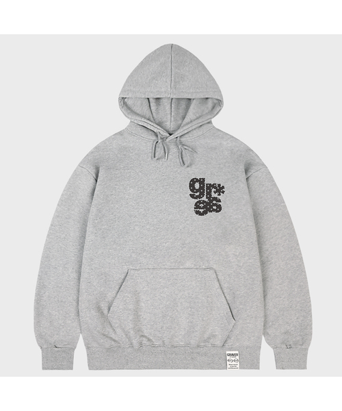 GRAVER（グレーバー）の「[ユニセックス]スモールGRAE-S DOTフードパーカー_4カラー（パーカー・レディース・ブラック/ブラウン/グレー/クリーム・SMALL/MEDIUM/LARGE）」の2枚目の写真