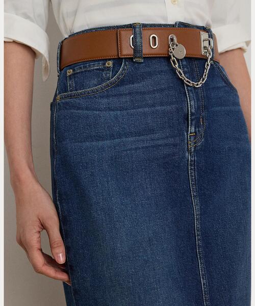 セール】デニム ミディ スカート（デニムスカート）｜LAUREN RALPH