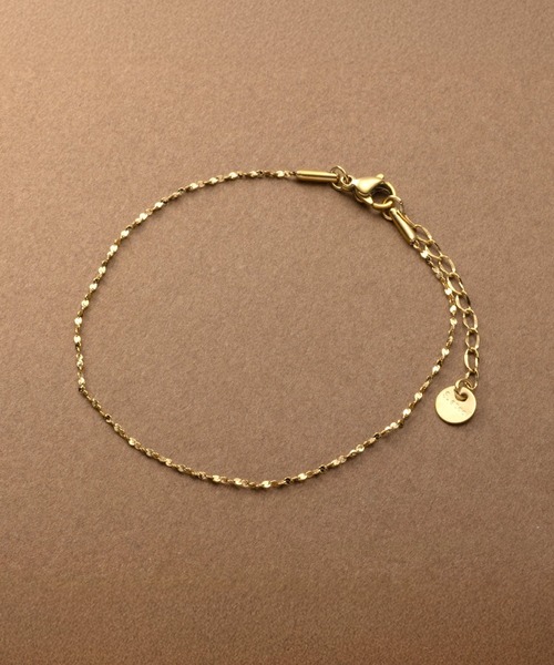 Cream dot.(クリームドット)の「【サージカルステンレス】繊細に煌めくチェーンのステンレス製華奢ブレスレット(ブレスレット・レディース・シルバー/ゴールド/ピンク・ONE SIZE)」の10枚目の写真