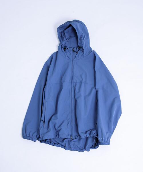 EKAL（エカル）の「『UR TECH』ナイロンタッサーフーディー（ナイロンジャケット・メンズ・ネイビー/イエロー/ライトブルー/グレー・LARGE/MEDIUM）」の3枚目の写真