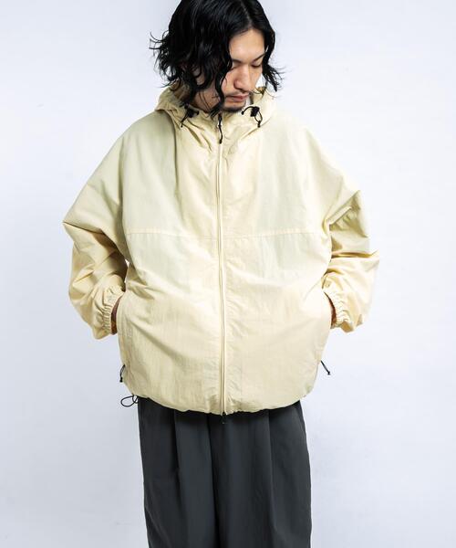 EKAL（エカル）の「『UR TECH』ナイロンタッサーフーディー（ナイロンジャケット・メンズ・ネイビー/イエロー/ライトブルー/グレー・LARGE/MEDIUM）」の7枚目の写真