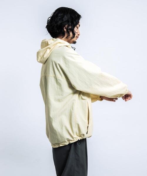 EKAL（エカル）の「『UR TECH』ナイロンタッサーフーディー（ナイロンジャケット・メンズ・ネイビー/イエロー/ライトブルー/グレー・LARGE/MEDIUM）」の8枚目の写真