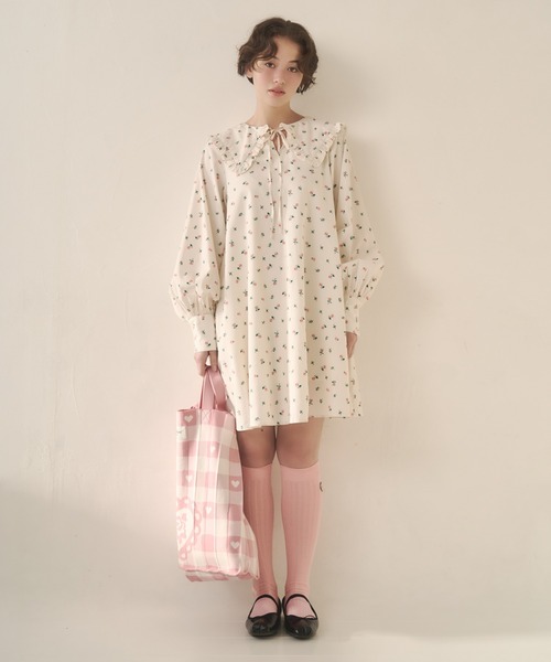 Cath Kidston（キャスキッドソン）の「【Cath Kidston×KNT365】Mam（トートバッグ・レディース・ピンク/ネイビー/レッド・FREE）」の7枚目の写真