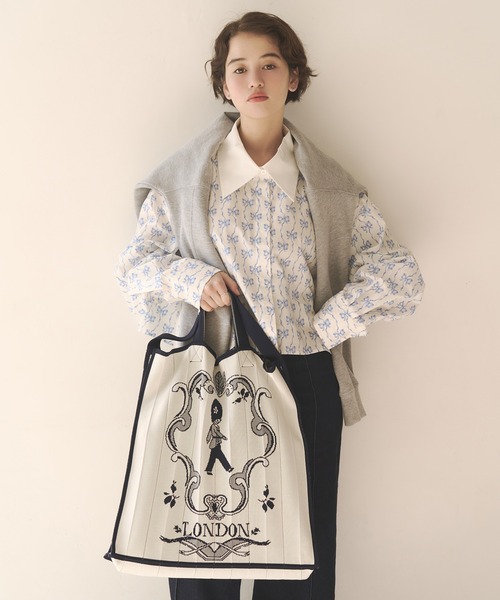 Cath Kidston（キャスキッドソン）の「【Cath Kidston×KNT365】Mam（トートバッグ・レディース・ピンク/ネイビー/レッド・FREE）」の12枚目の写真