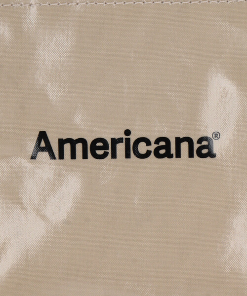 FREAK'S STORE(フリークスストア)の「Americana/アメリカーナ TEMBEA 別注 PVC コーティング 巾着バッグ(ショルダーバッグ・レディース・ホワイト/オリーブ/ベージュ・ONE SIZE)」の7枚目の写真