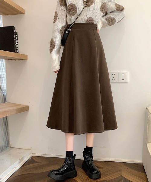 Flugge（フラッジー）の「フレアスカート（スカート・レディース・ブラック/ブラウン・LARGE/MEDIUM）」の4枚目の写真