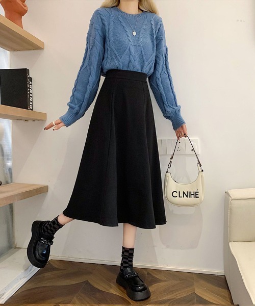 Flugge（フラッジー）の「フレアスカート（スカート・レディース・ブラック/ブラウン・LARGE/MEDIUM）」の9枚目の写真